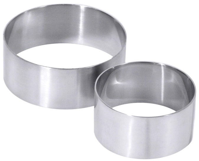 Moule à mousse 9 cm, set de 2 pièces, hauteur 3.5 cm