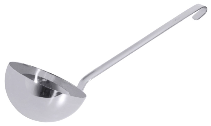 Louche 20 cm a. manche rapporté