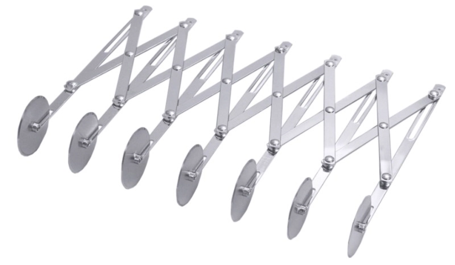 Teigschneider, justierbar, 7 Schneidrädchen