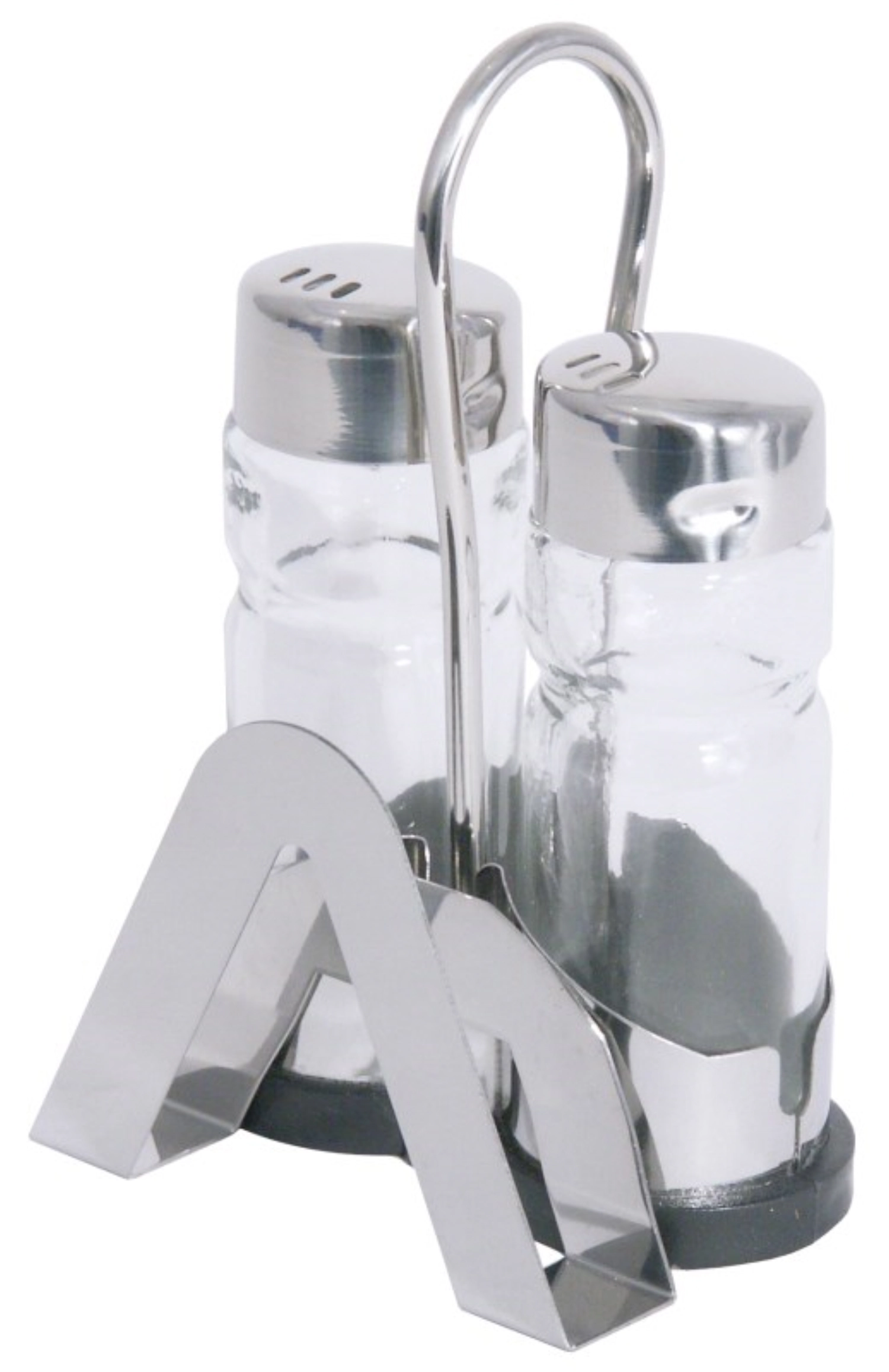 3tlg. Menage Salz u. Pfeffer, Servietten