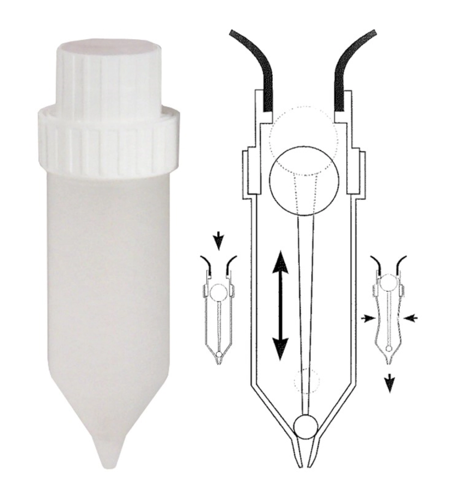 Distributeur (doseur), individuel p. vache à sauce