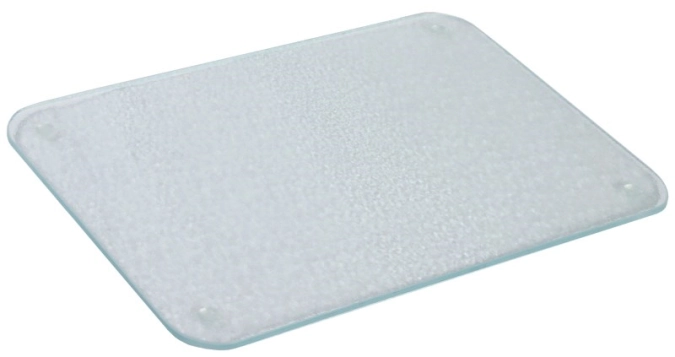 Planche à découper en verre 30x20 cm, pieds antidérapants
