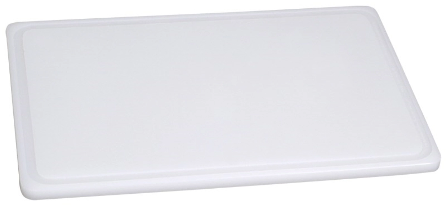 Planche à découper blanche 60x40cm H : 2cm avec rainure à ju