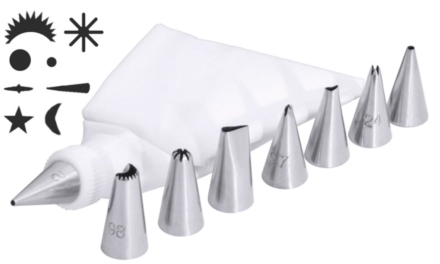 Set de mini-pointes à douille avec 8 douilles, adaptateur et