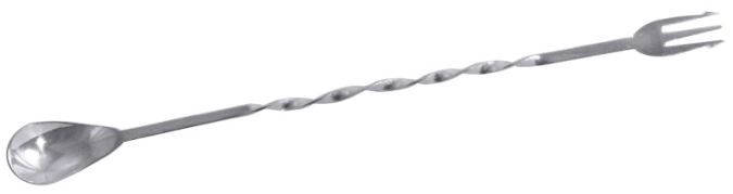 Barlöffel mit Olivengabel 25cm