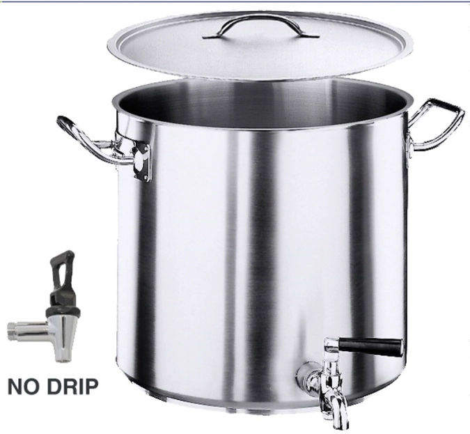 Cuiseur de pommes de terre 40cm 50 lt avec robinet et couver