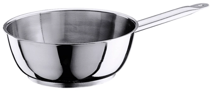 Sauteuse 16 cm, brillant, bord verseur