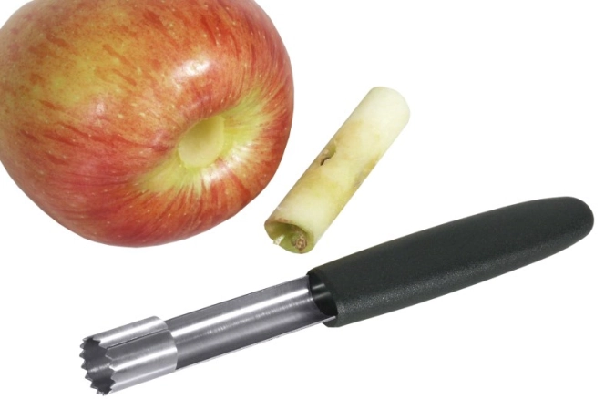 Apfelentkerner 20 cm mit schwarzem Griff