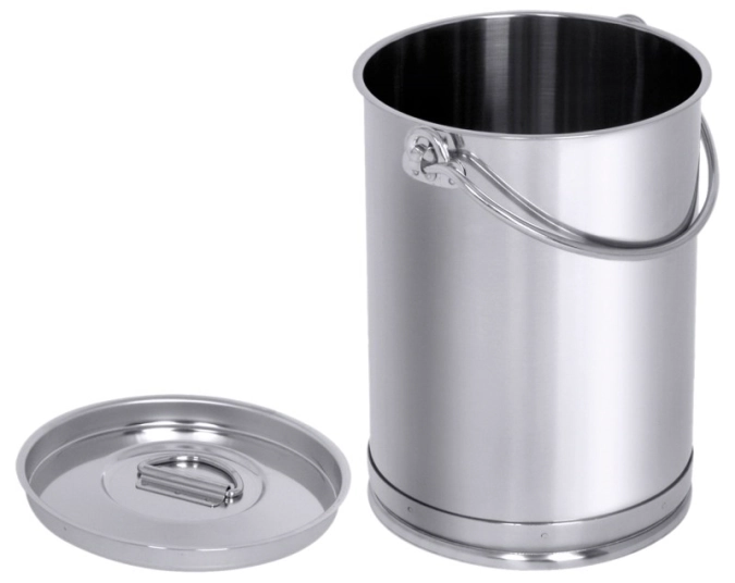 Eimer zylindrisch 3 l mit Deckel, ohne Bodenreifen