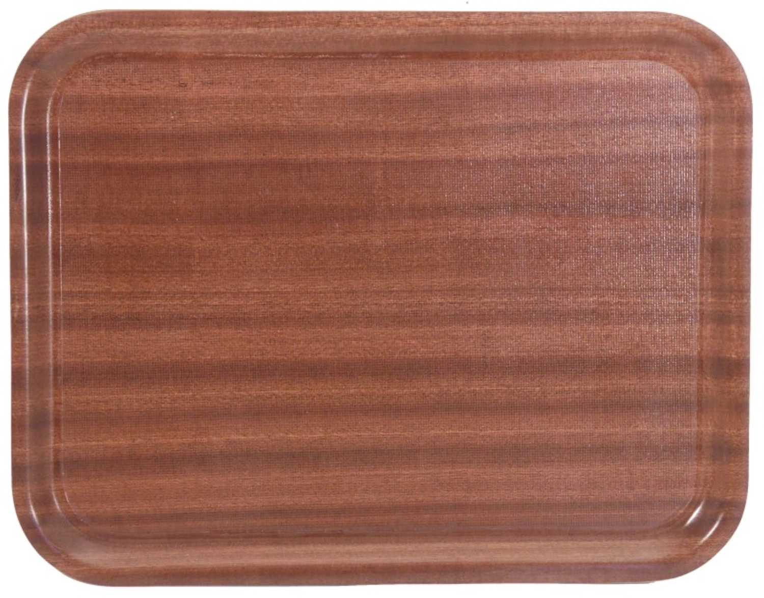 Plateau rectangulaire 60x45cm, antidérapant Couleur : acajou