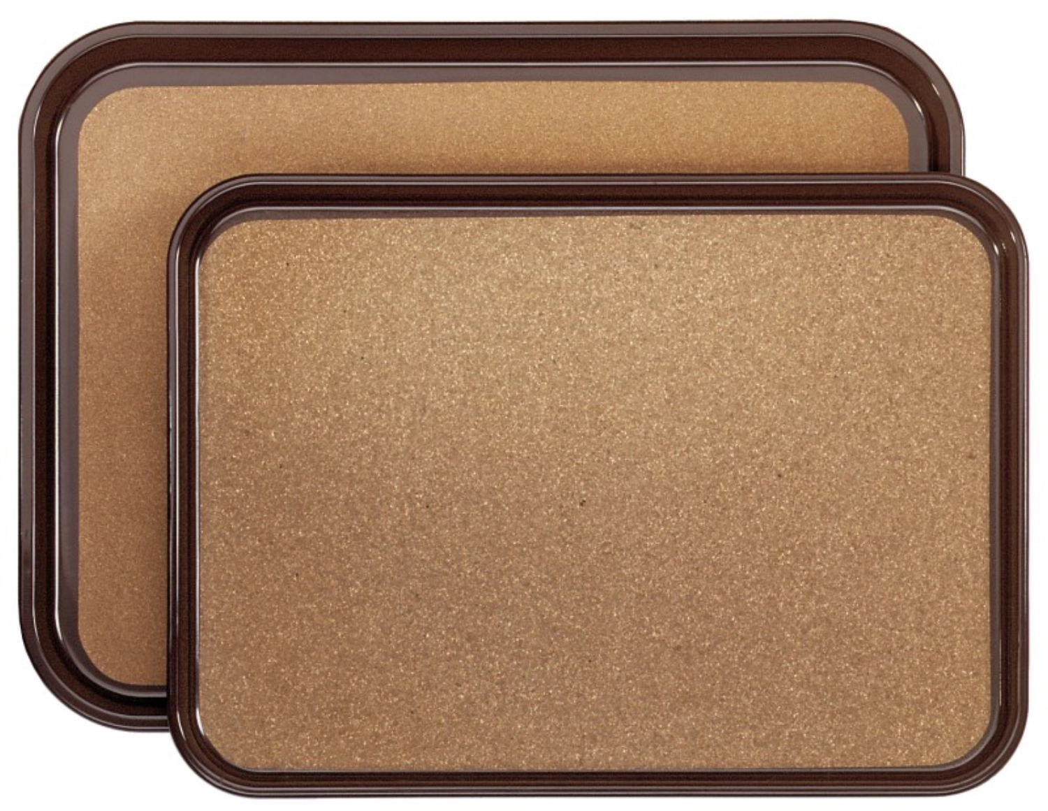 Tablett 45.5x34cm braun, rutschfest