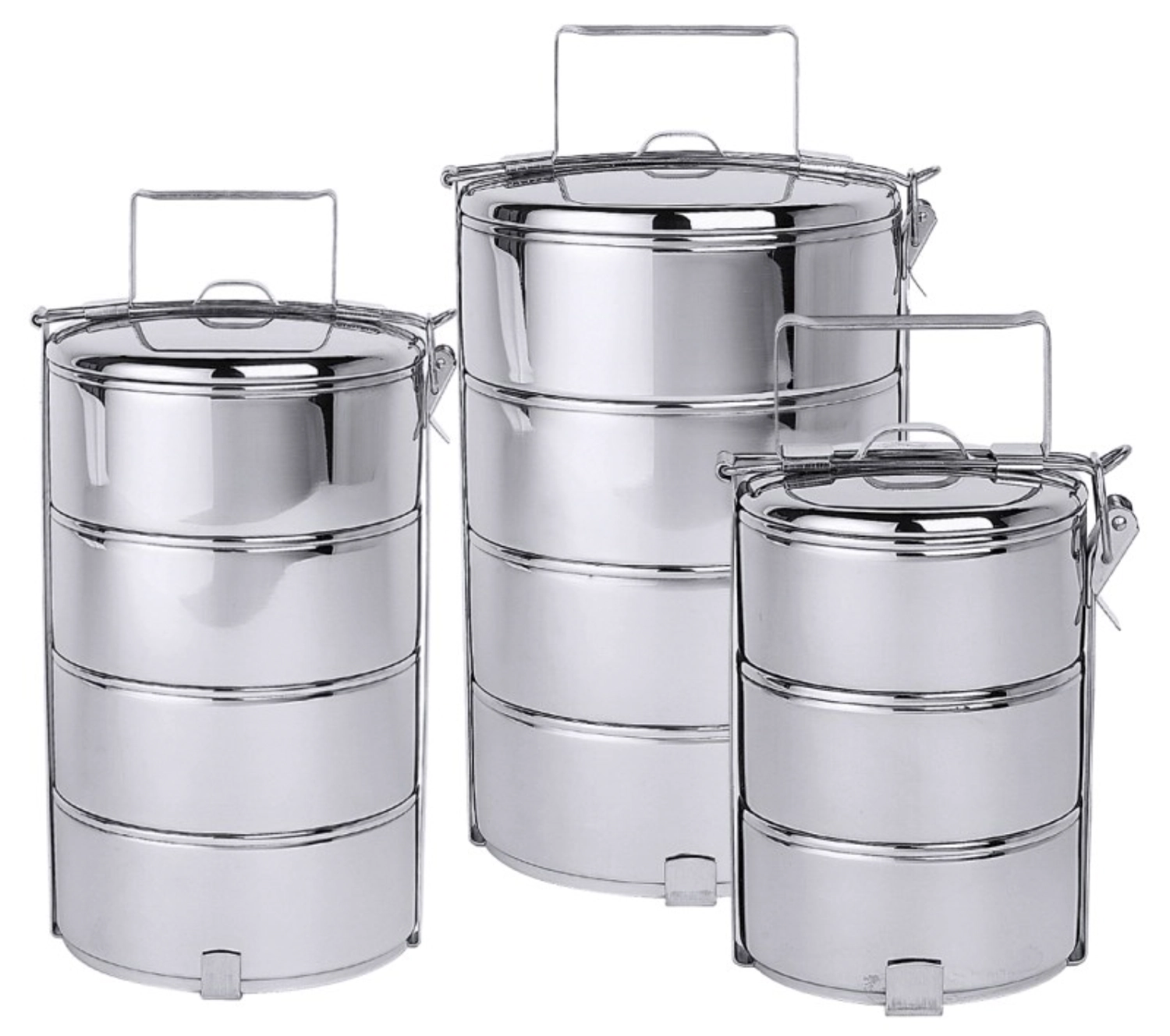 Porte-repas à étages 4 pièces,14 cm