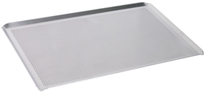 Plaque de cuisson perforée 60x40cm a. bord incliné