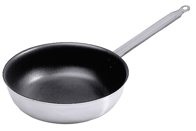 Sauteuse 24 cm, alu avec poignée inox, avec B anti-adhésif