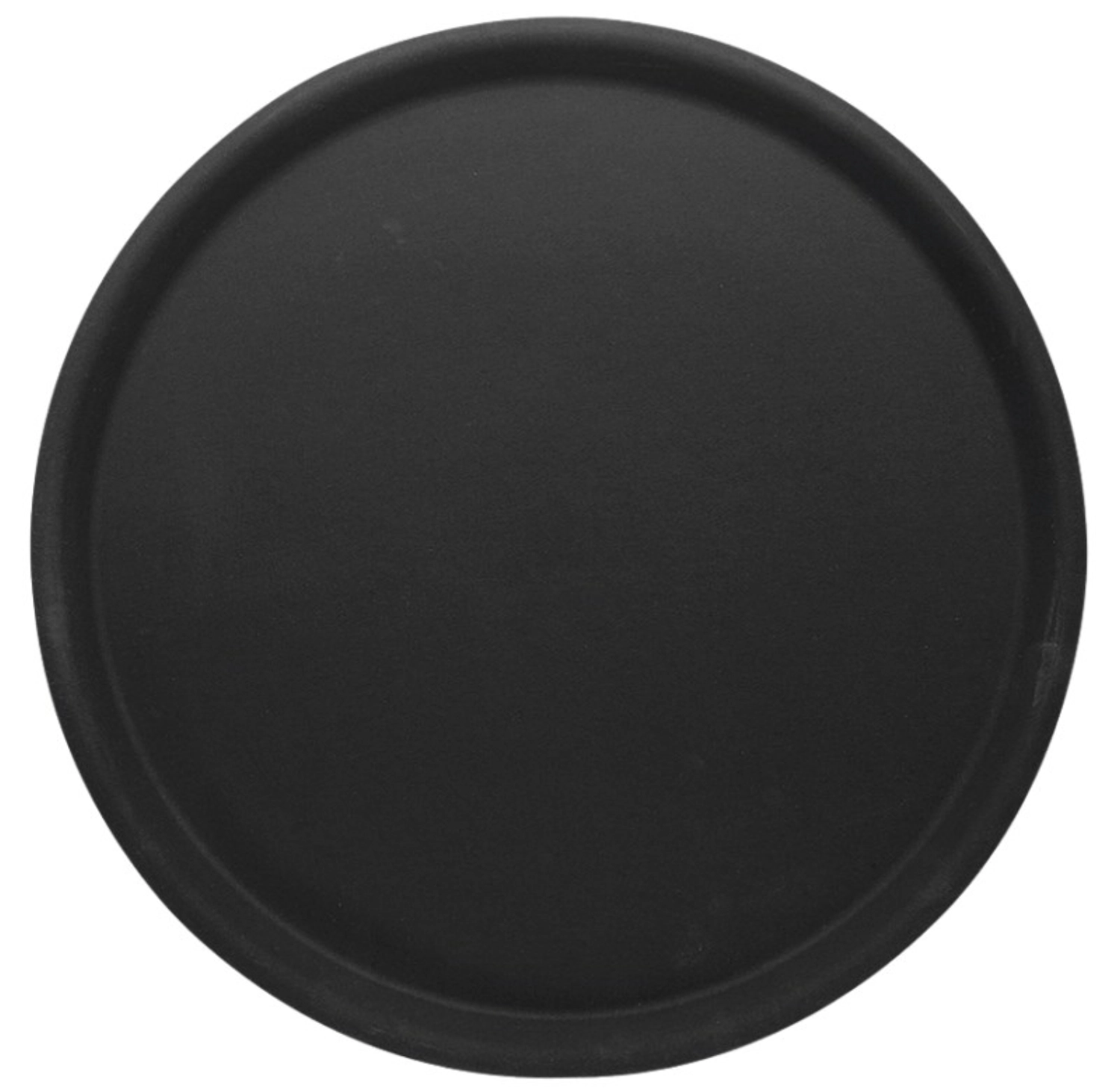 Tablett rund, rutschfest, 43 cm, schwarz