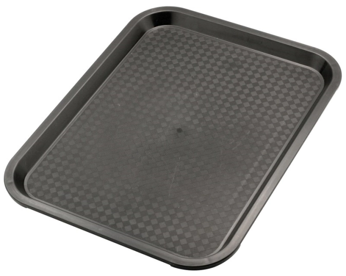 Serviertablett rechteckig, schwarz, 45x35 cm