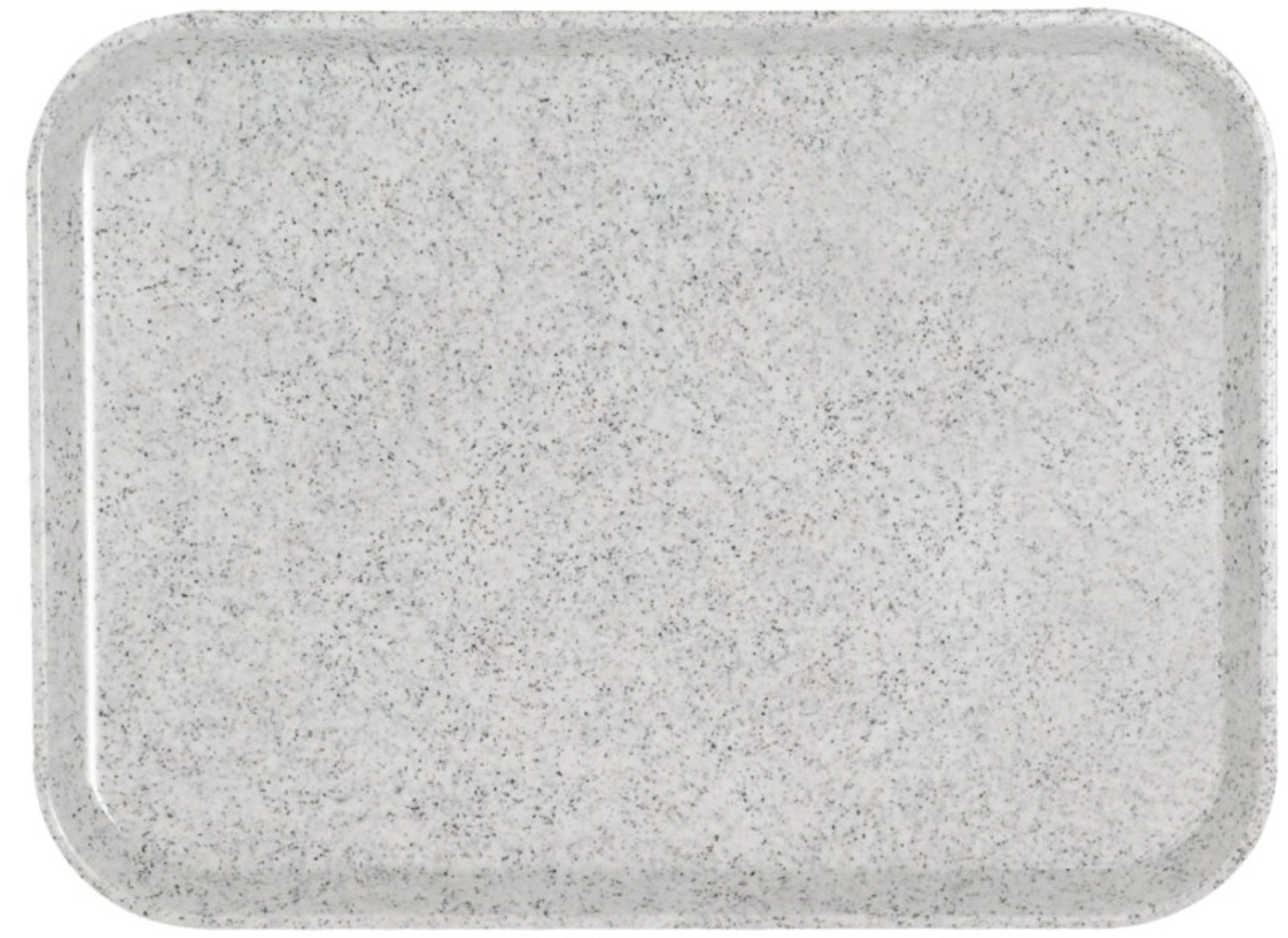 Plateau fibre de verre, gris granit, 46 cm x 36 cm