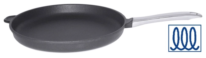 aluguss-Pfanne 20 cm mit Titan-Alu-Beschichtung, induk