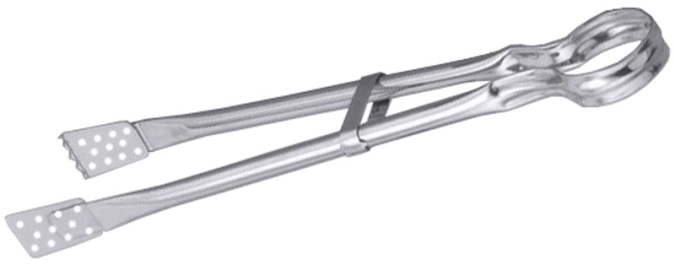 Grillzange 51 cm, perforiert