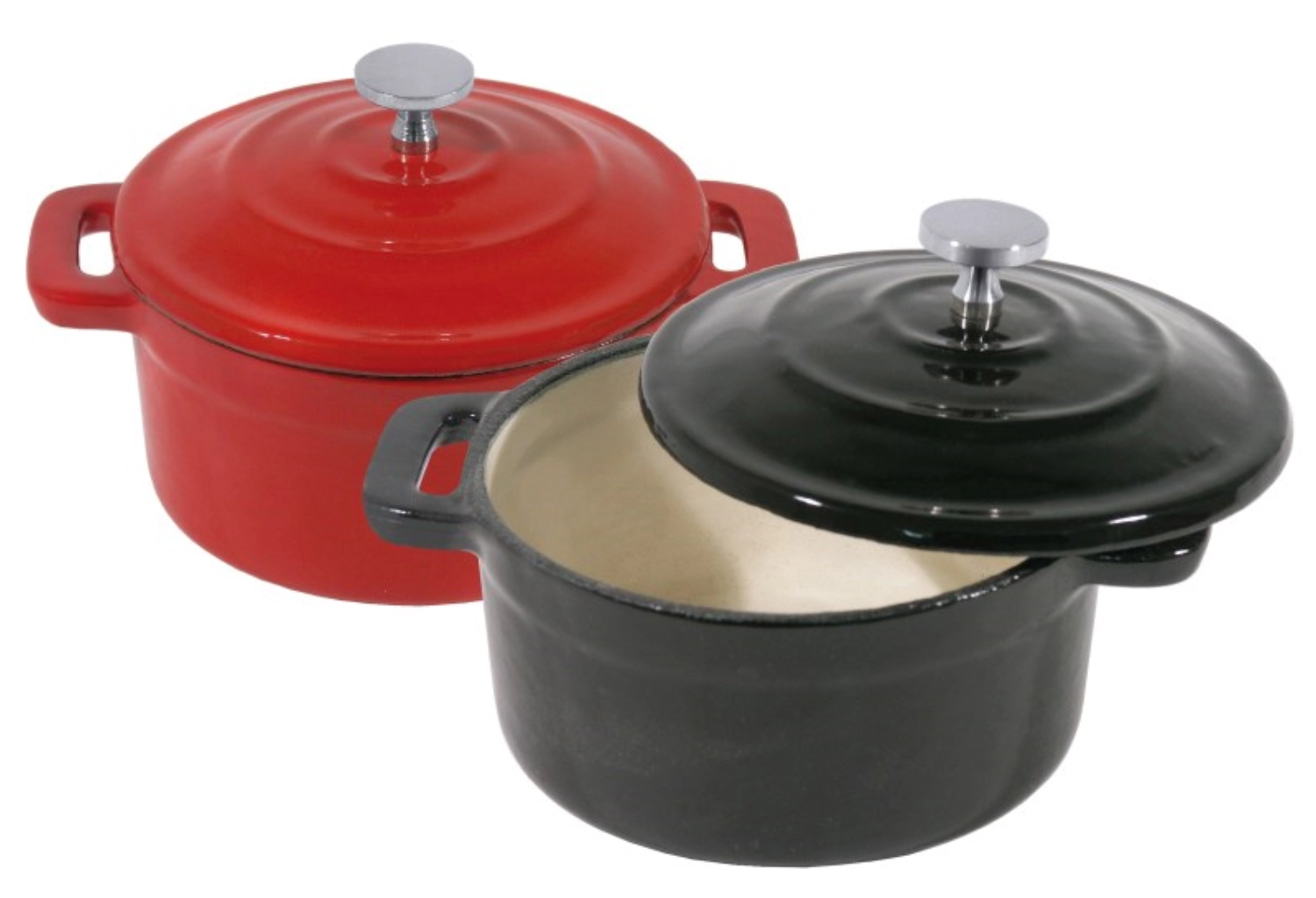 Mini cocotte, noir 10 cm