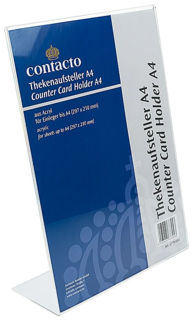Présentoir de comptoir DIN A4 Acrylique