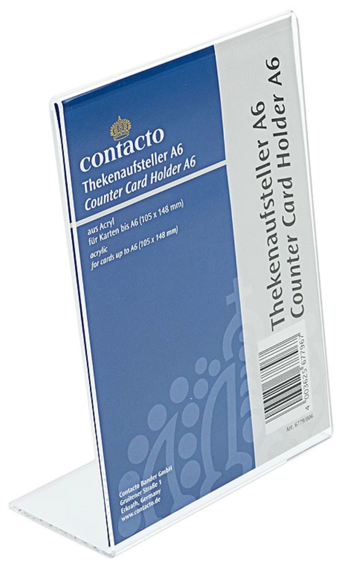Présentoir de comptoir DIN A6 Acrylique