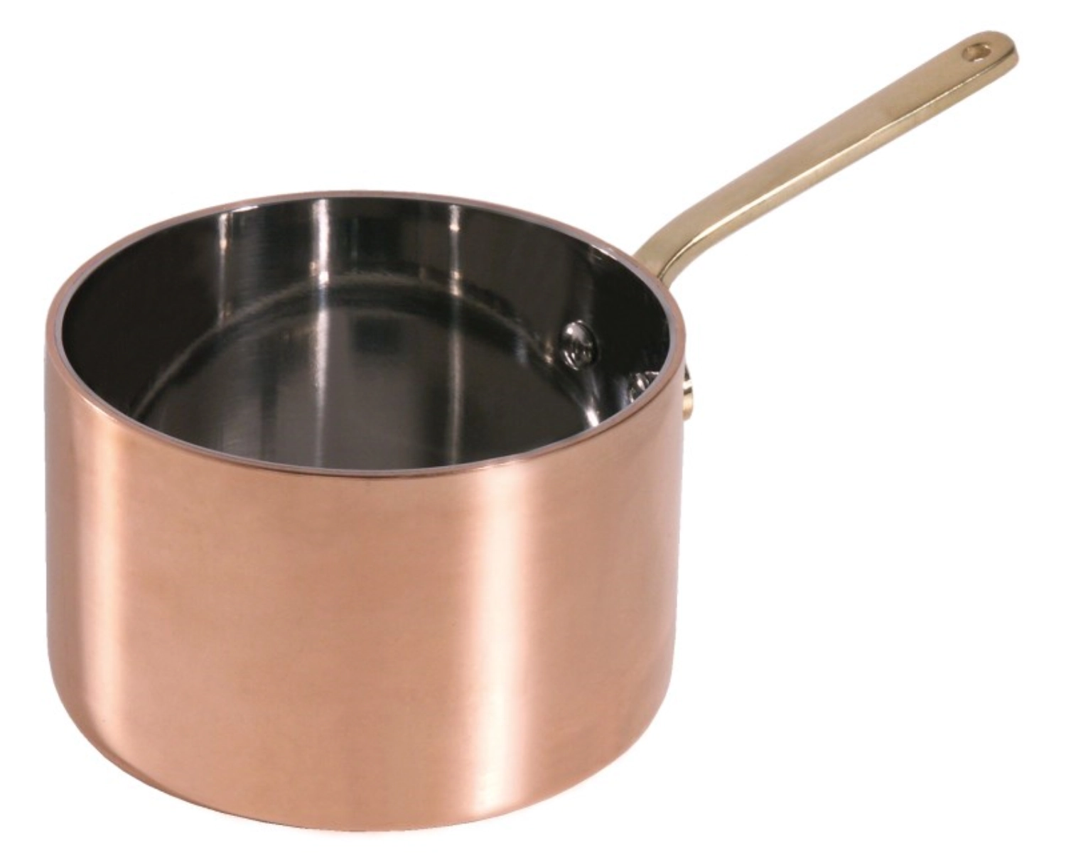 Casserole cuivre/inox 12 cm, profonde