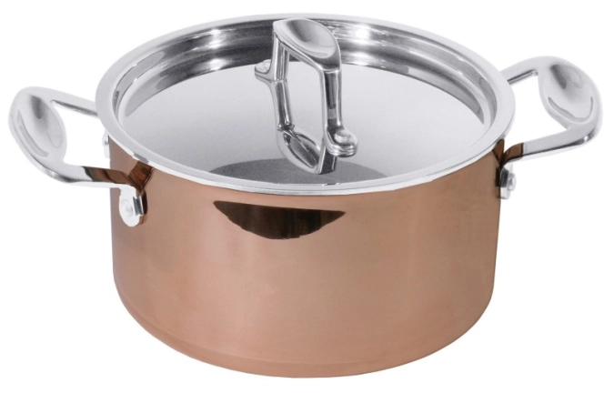 Casserole à viande en cuivre