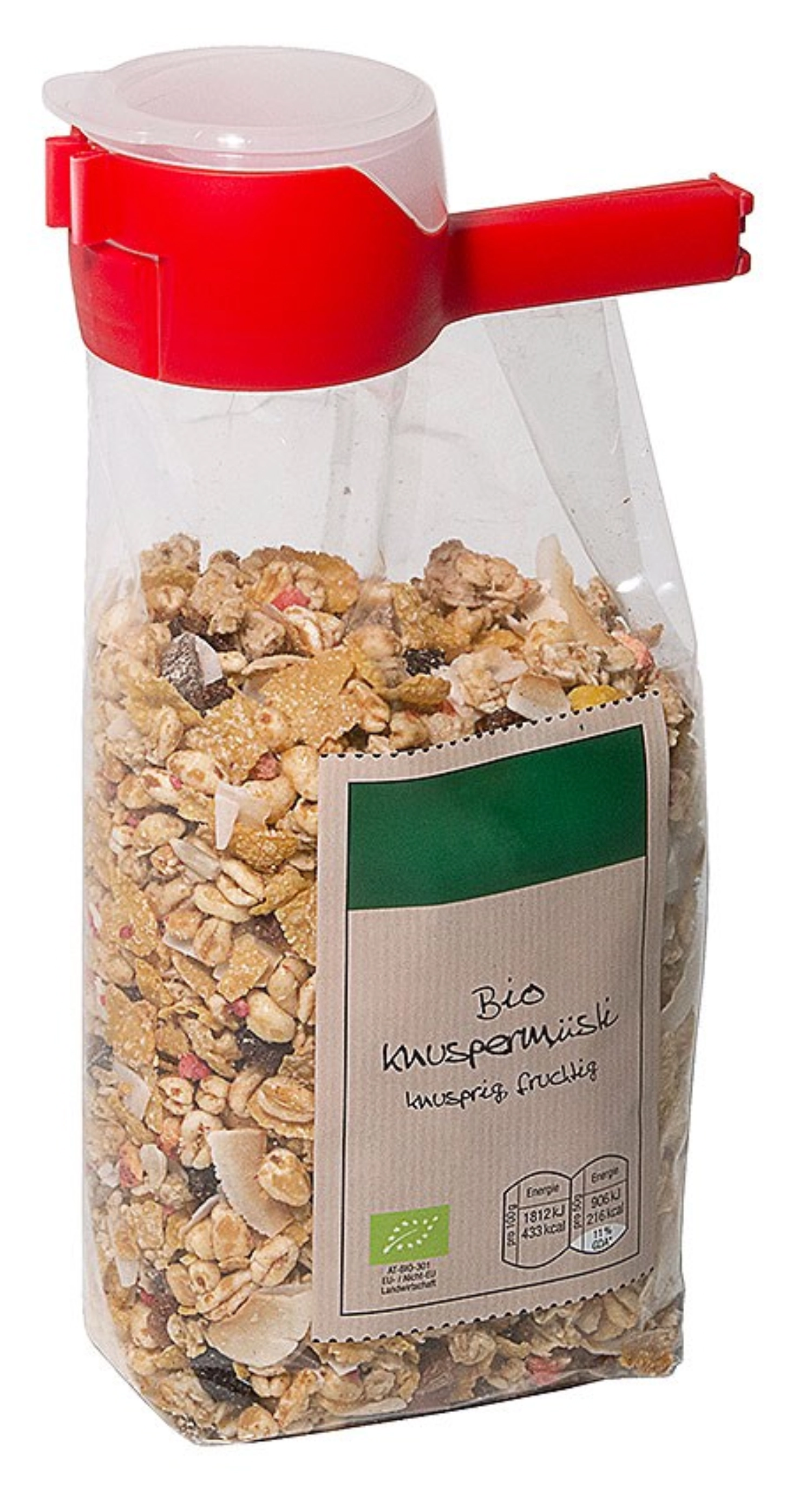 Pince à sachets rouge a. goulotte