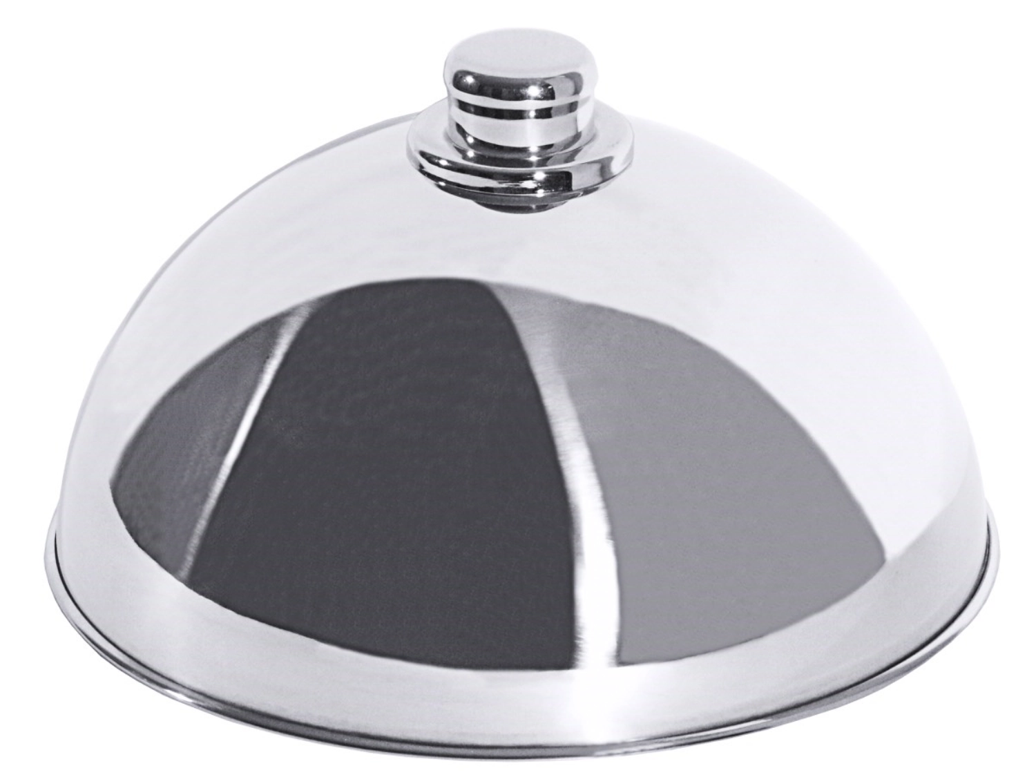 Tellerglocke 25 cm mit rostfreiem Griffknopf
