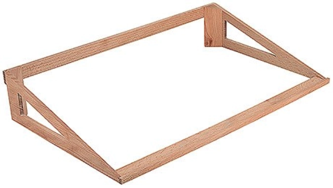 Geneigtes Gestell H: 9.5cm für Holzkisten