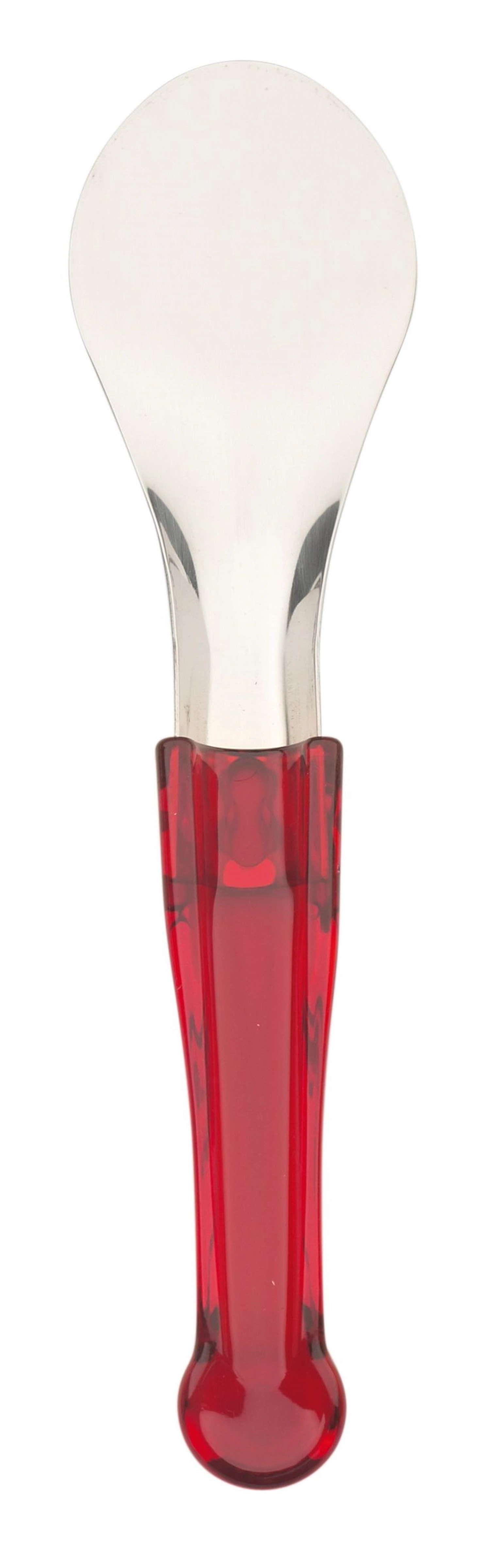 Spatule a glace avec manche en san rouge - spa26ro