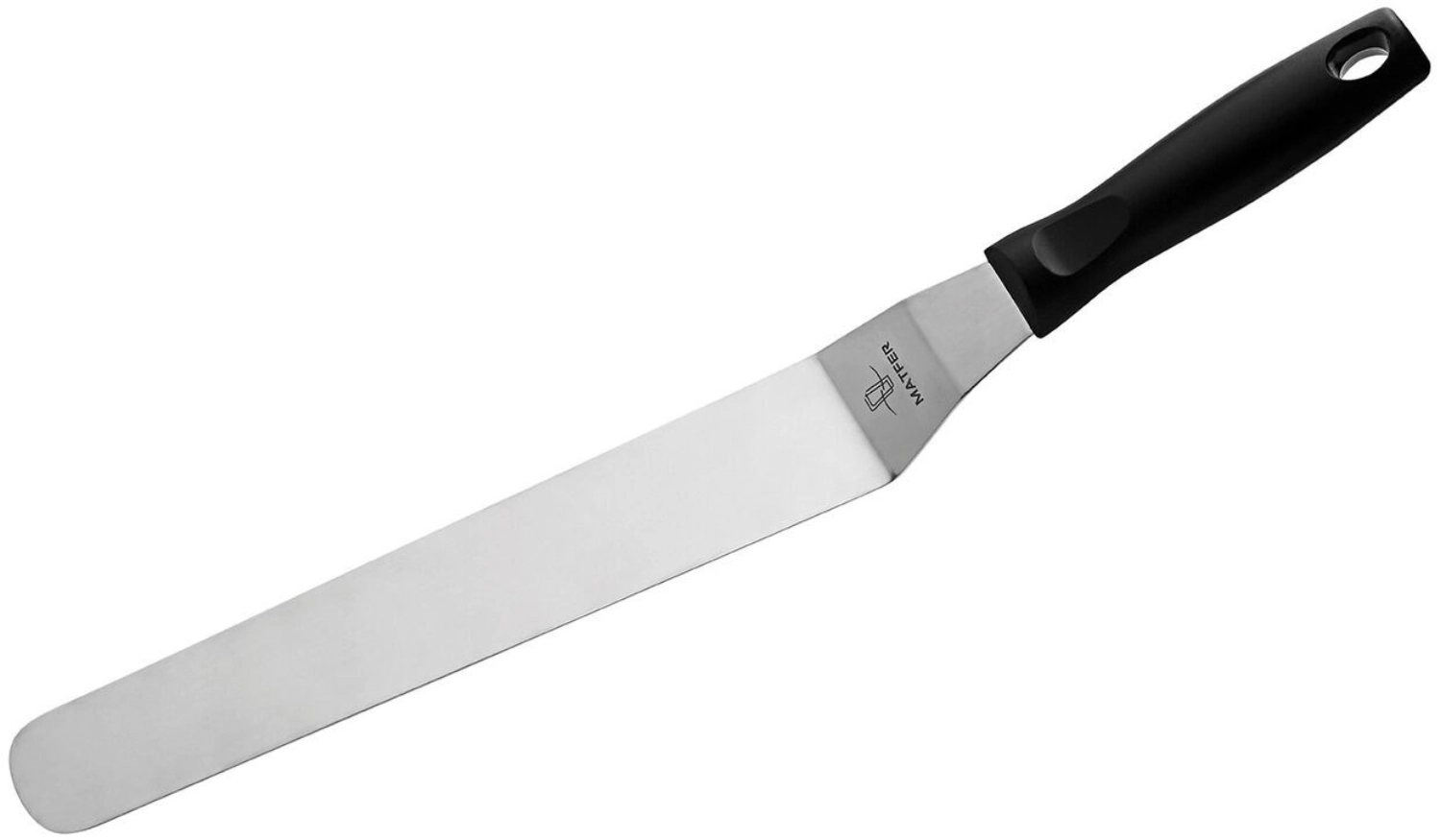 Spatule coudee inox l 313 mm