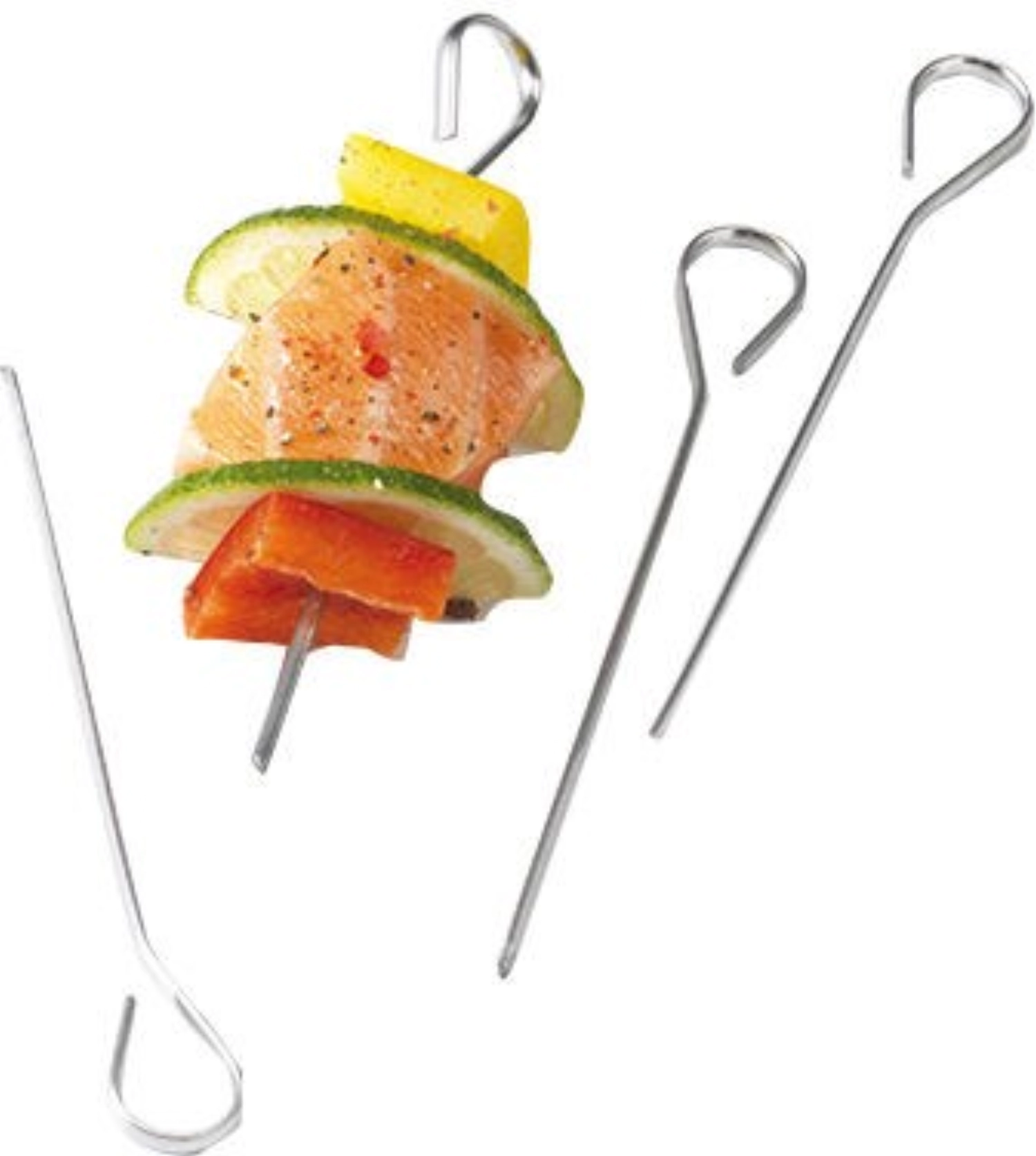 12 brochettes inox 120mm