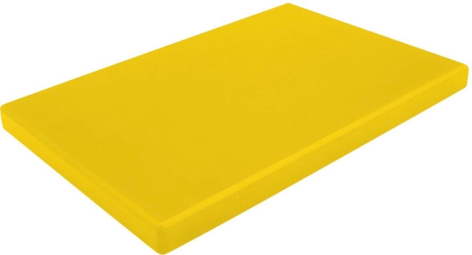 Planche pehd jaune 600x400x15