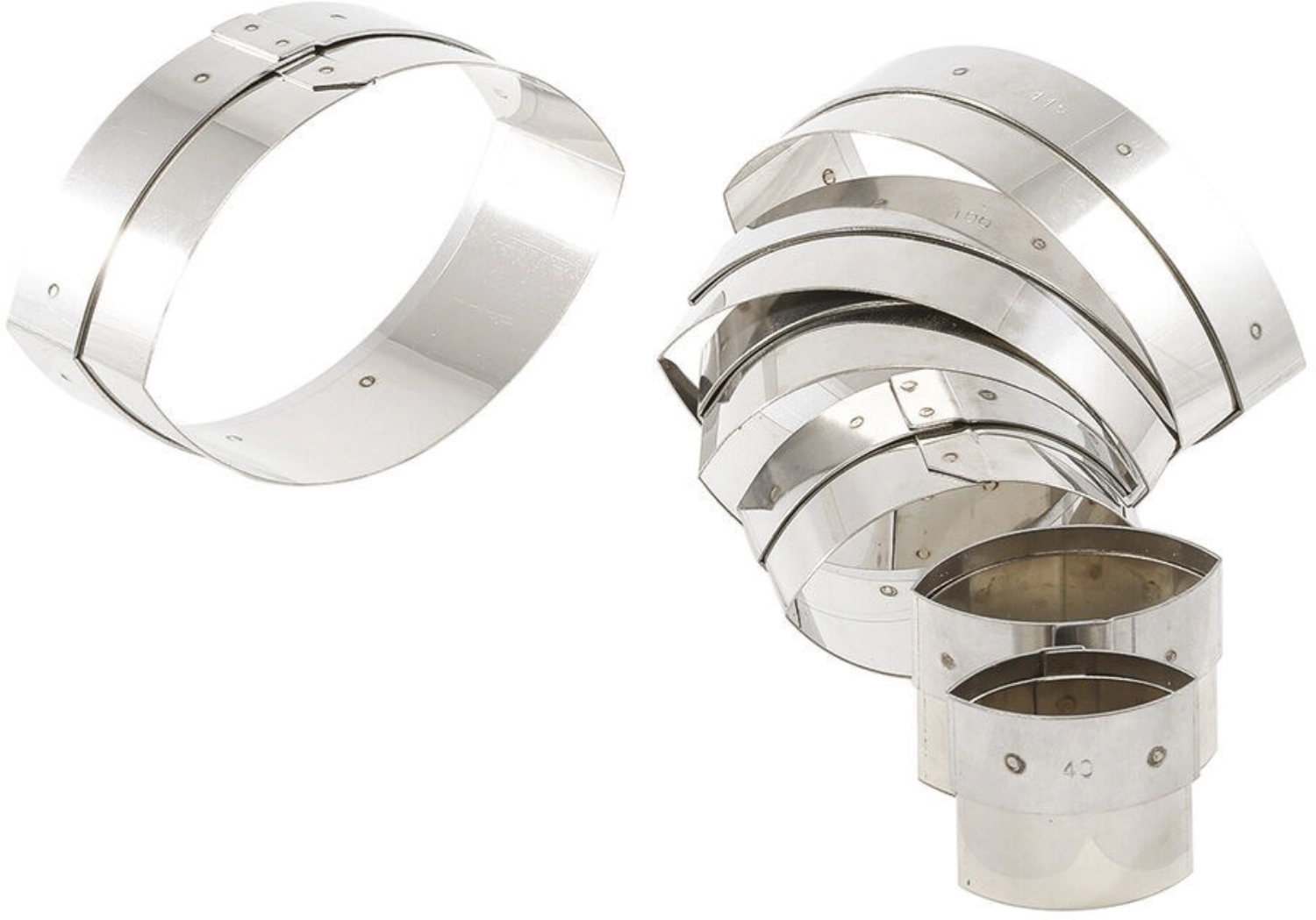 Bte 7 decoupoirs ov.unis inox