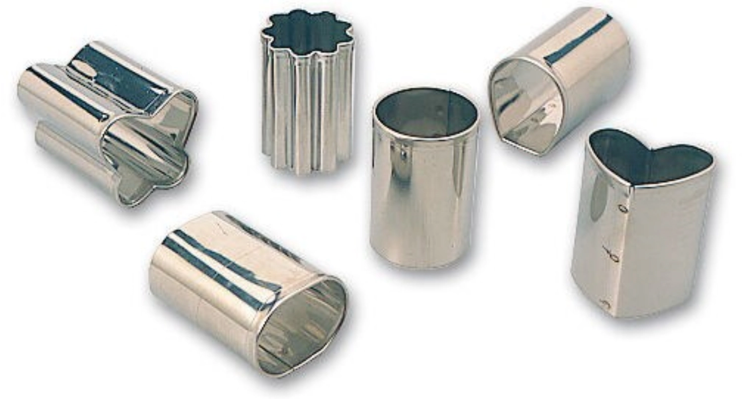 Bte 6 decoup. mignardises inox