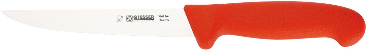 Couteau desosser m.rouge 160