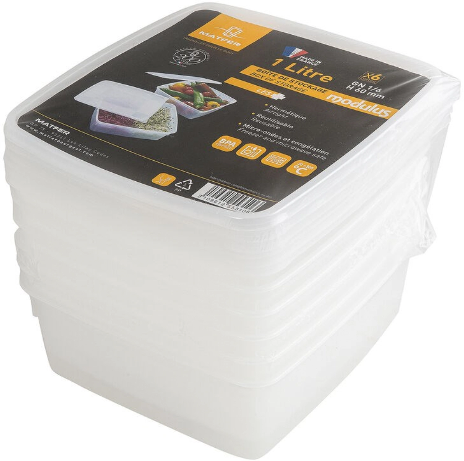 6xPP Weiche Dosen und Dec.1/6 1,5L