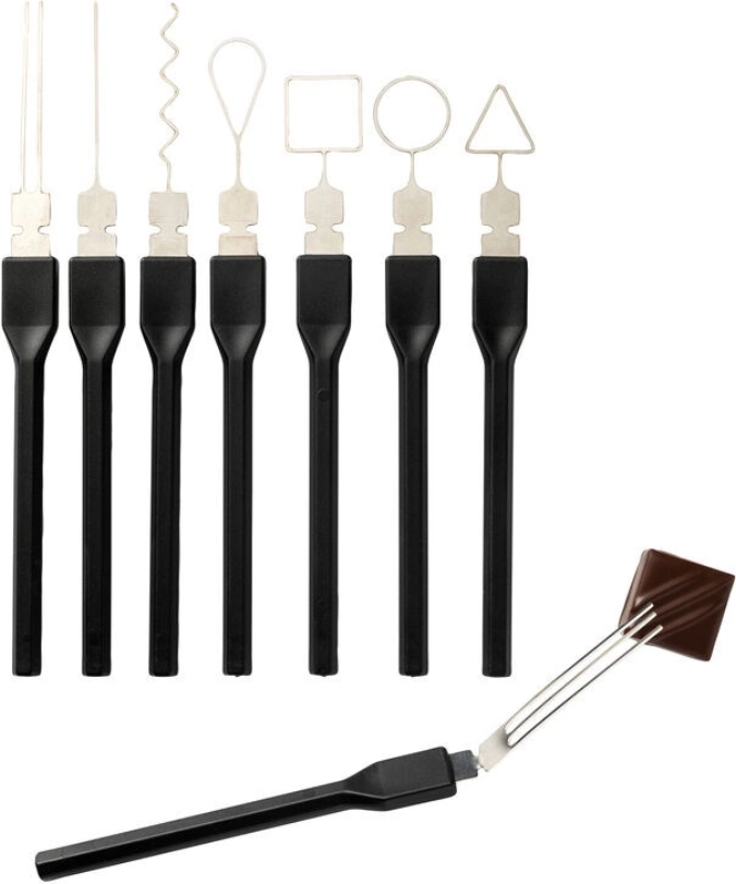 8 Gabel Dekor Signatur