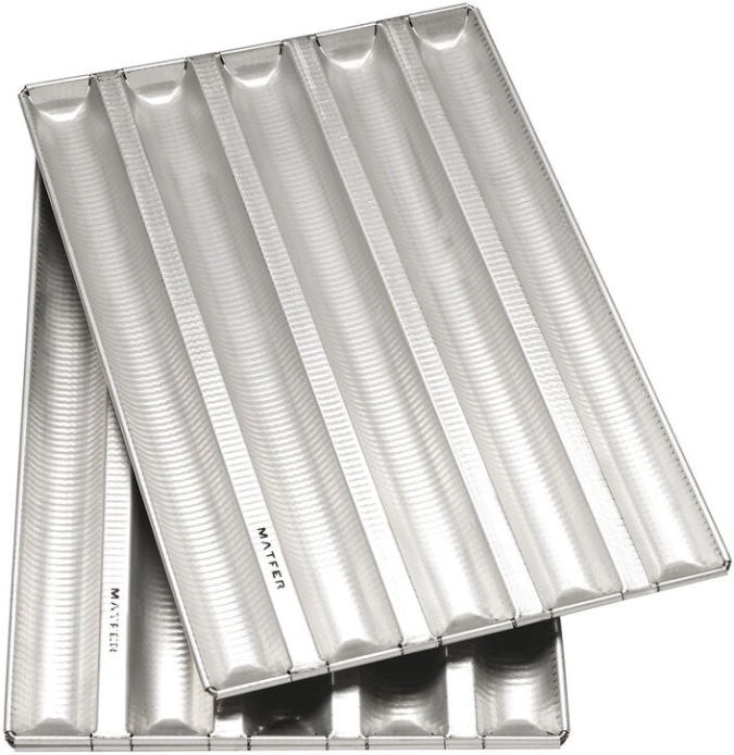 Plaque 5x2 liv. alu-gaufer 800