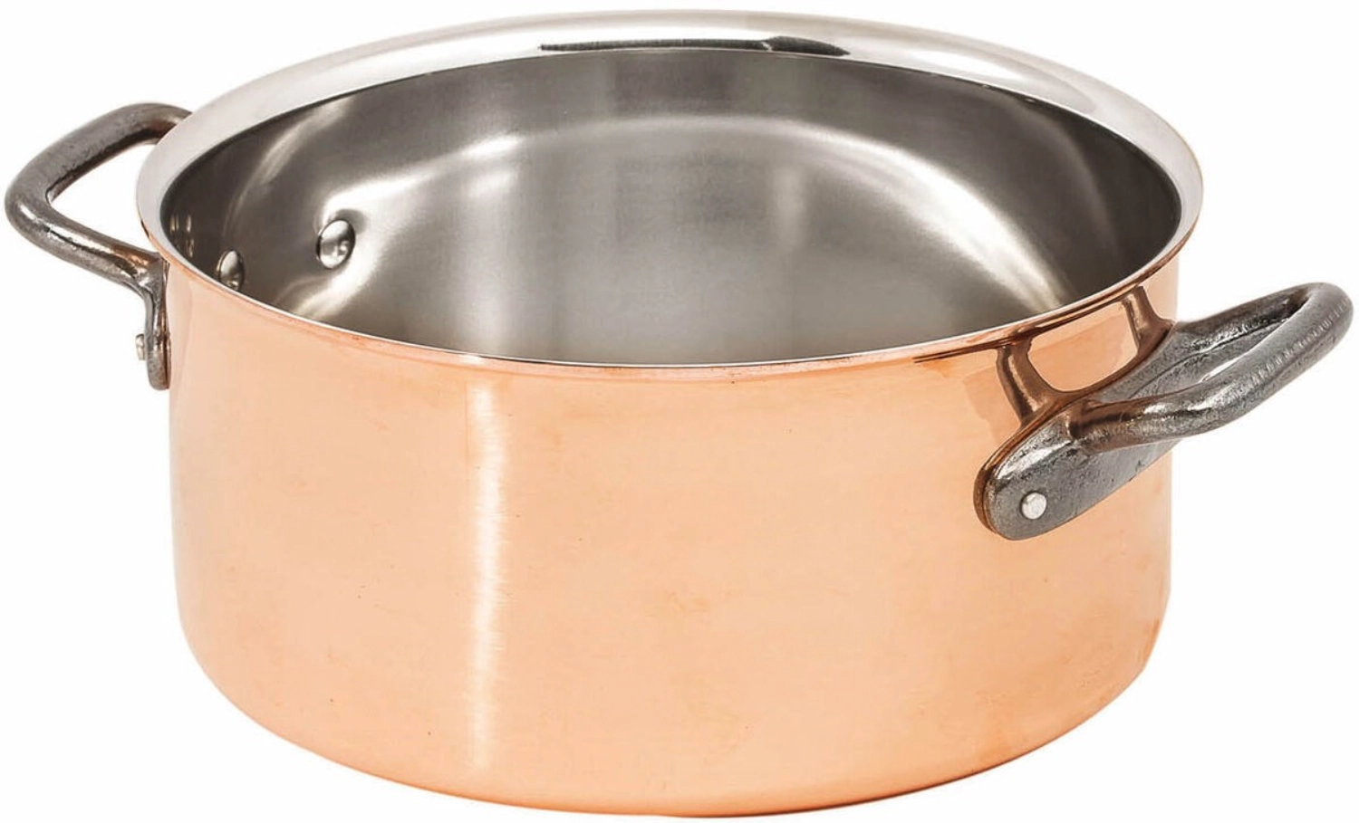 Faitout cuivre/inox - 28