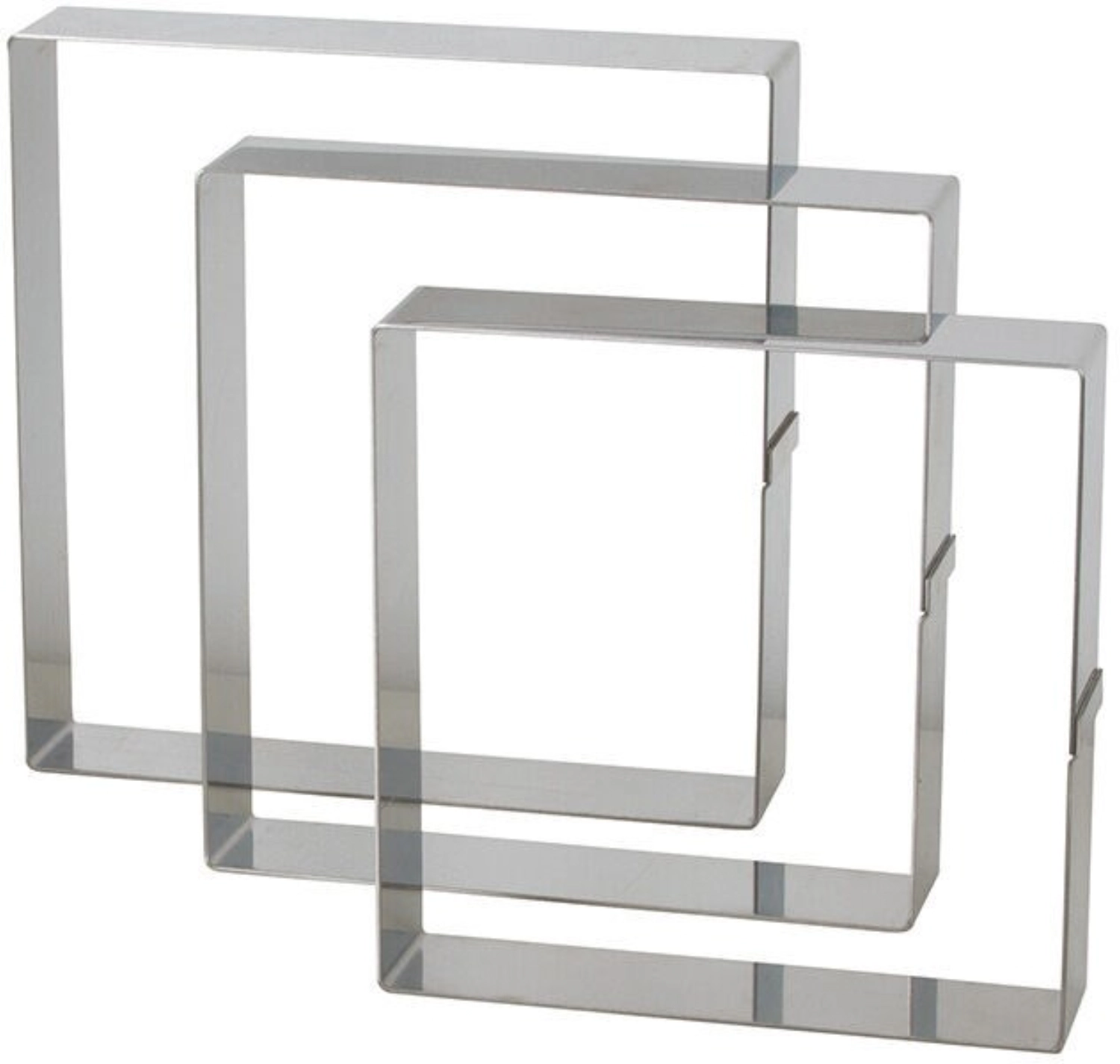 Dessert-Quadrat Edelstahl 275