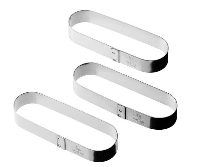 6 Pie Oblong 130X40X20 mm Inox