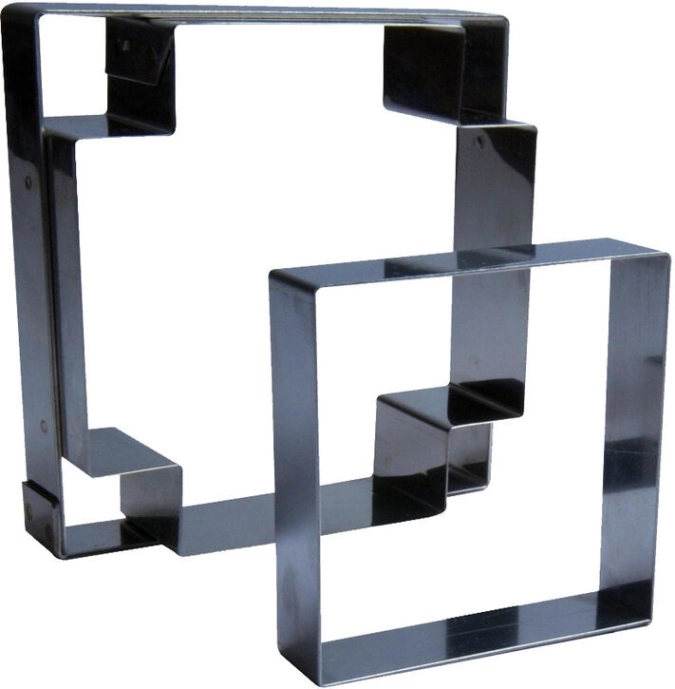 Ausstecher Quadrat Edelstahl 75