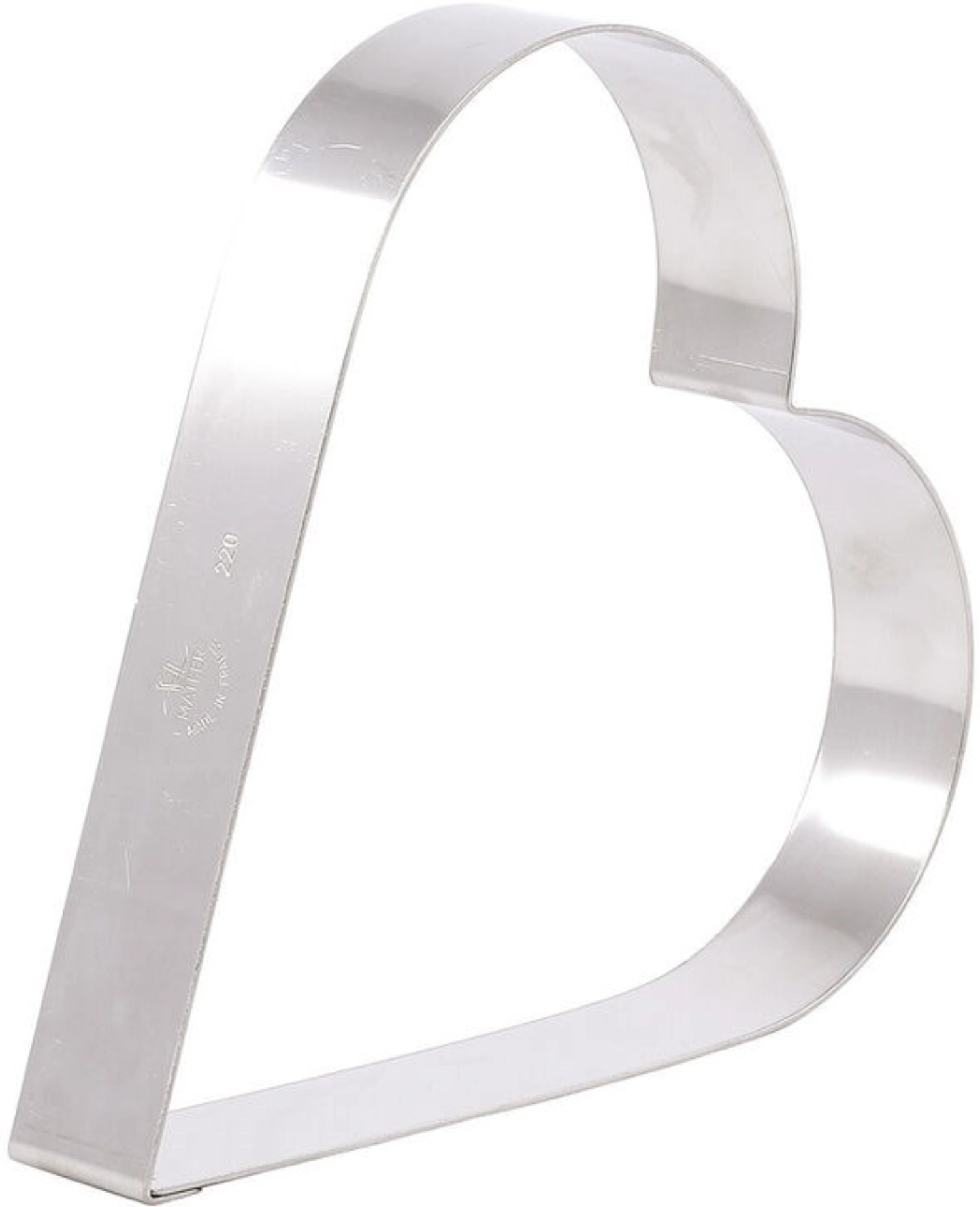 Entremet coeur inox 100x35 mm