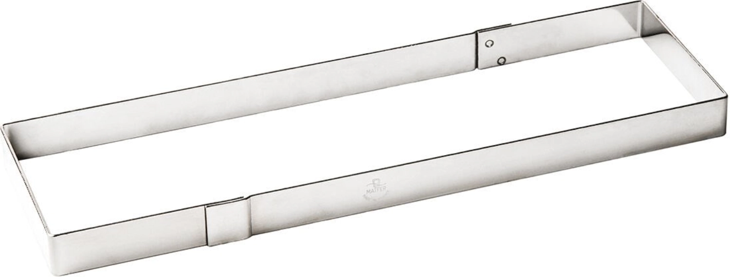 Flan-Rahmen Edelstahl 370x110x25mm