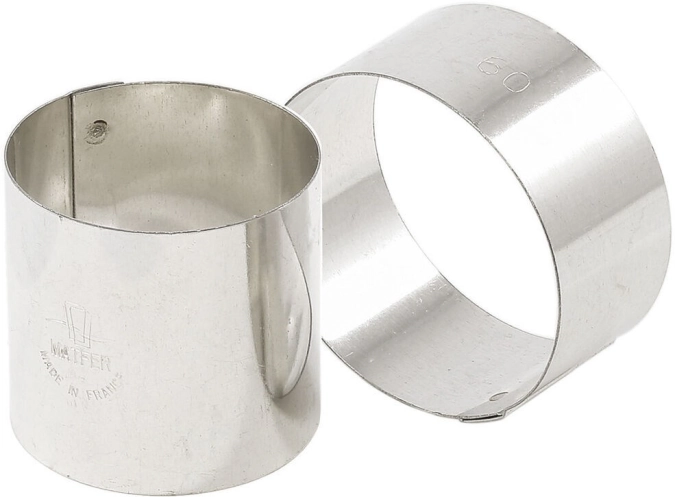4 Edelstahl Nonette D50 H45mm