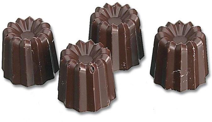 Plaq. 40cannele 24x24mm s/bpa