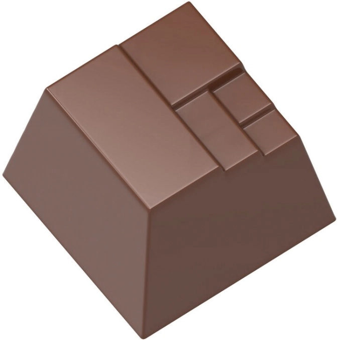 Plaque 24 bonbons carres canna